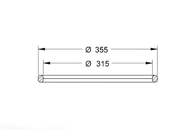 Manguito reductor para tubos corrugados ø 315 (355)